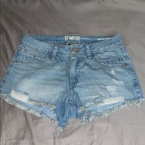 Light Wash Denim Jean Shorts